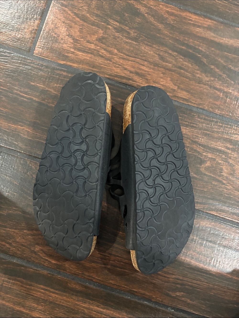 Birkenstock Granada Black Cutout Double-Buckle Slide Sandals - Picture 6 of 8